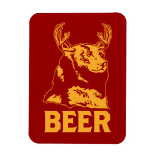 Íman Urso + Cervos = cerveja