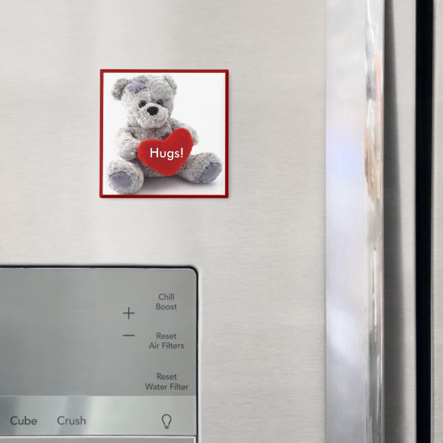 Íman Urso cinza Com Coração (In Situ (Fridge))