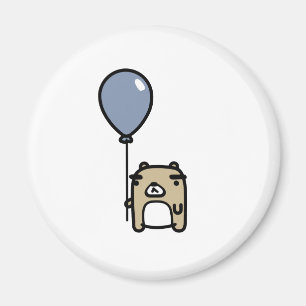 Íman Urso com balão azul