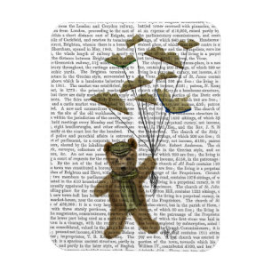 Íman Urso com Borboletas de Livro