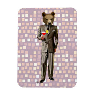 Íman Urso com coquetel