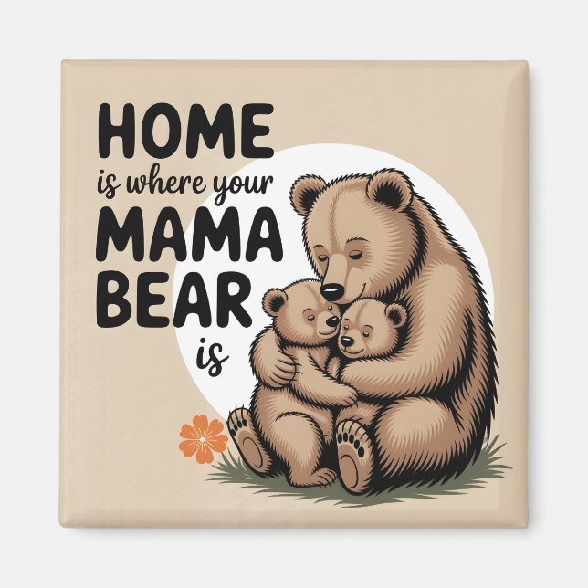 Íman Urso da Mãe Dia de as mães Bonita (Frente)