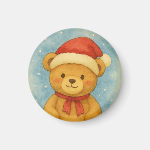 Íman Urso de Natal em uma Terra Maravilhosa de Neve