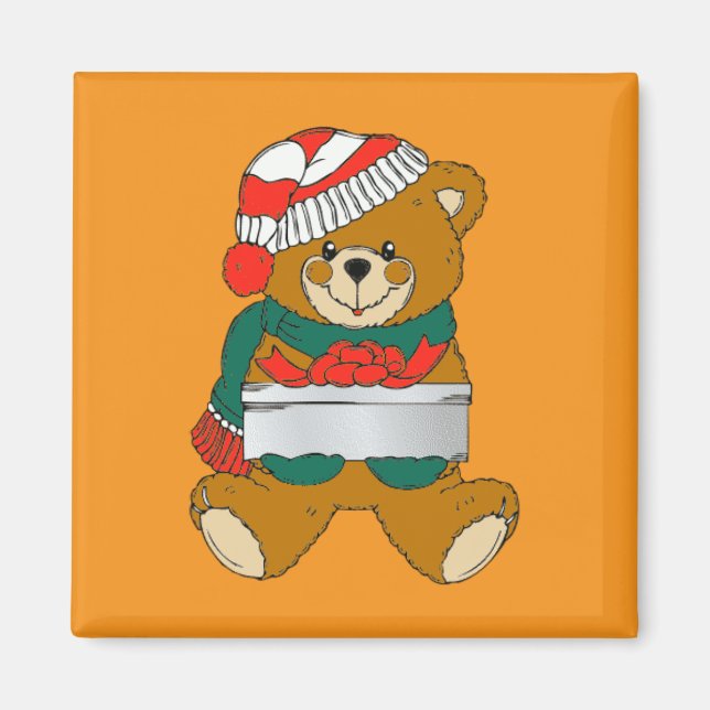 Íman Urso de Natal Teddy (Frente)