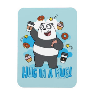 Íman Urso de Panda - Abraçar uma Caneca!
