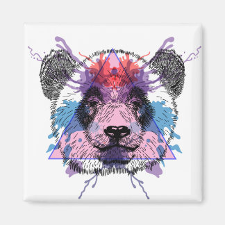 Íman Urso de Panda Geométrico