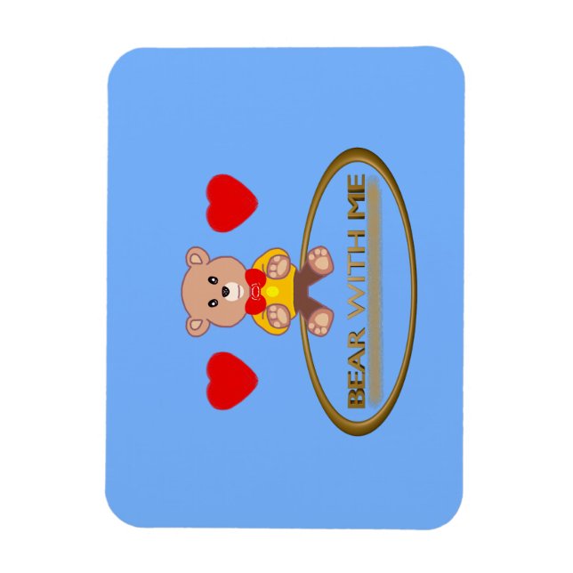 Íman Urso de Pelúcia  (Vertical)
