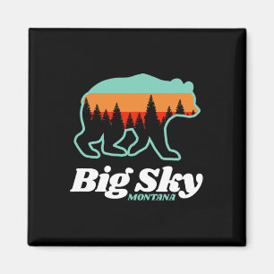 Íman Urso de Snowboard do Big Sky Montana