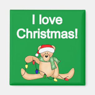 Íman Urso de ursinho eu amo o camiseta e os presentes