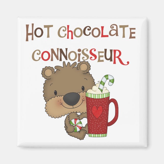 Íman Urso do menino do perito do chocolate quente (Frente)