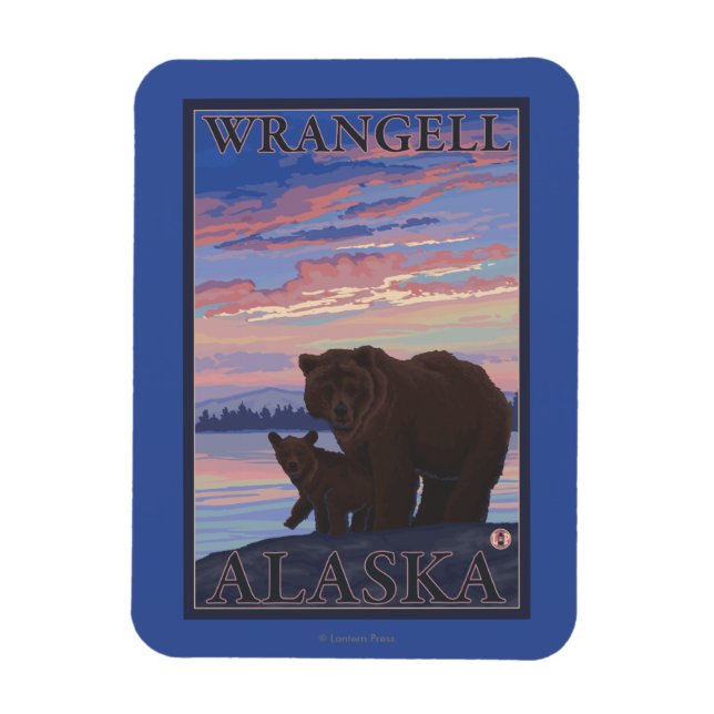 Íman Urso e Cub - Wrangell, Alaska (Vertical)