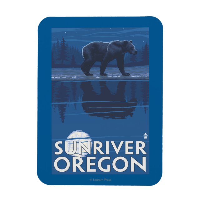 Íman Urso em Lua - Sun River, Oregon (Vertical)