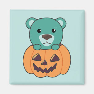 Íman Urso Em Pumpkin Doces Ursos Felizes De Halloween