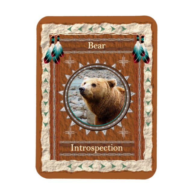 Íman Urso -Introspecção- Vinil Flexi Magnet (Vertical)