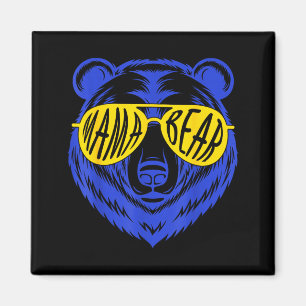 Íman Urso mamãe síndrome de down mãe filho filha amarel