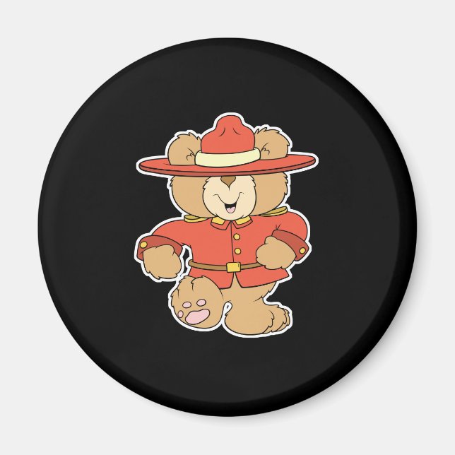 Íman Urso Mountie Canadense (Frente)
