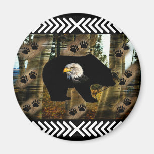 Íman Urso Negro - Urso Negro - Urso Negro - Imprime Nat