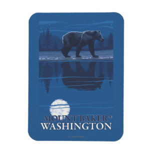 Íman Urso no luar - padeiro da montagem, Washington