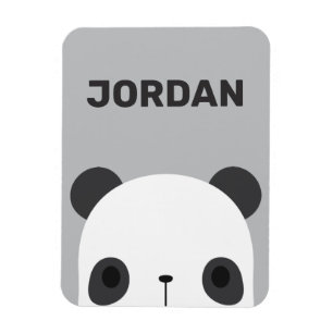 Íman Urso Panda Bonito com Nome Personalizado 