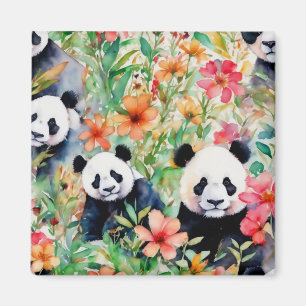 Íman Urso Panda de Aquarela