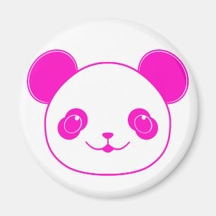 Íman Urso Panda de Kawaii Rosa