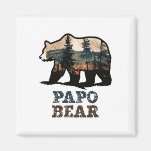 Íman Urso Papo Vintage Retro Engraçado 
