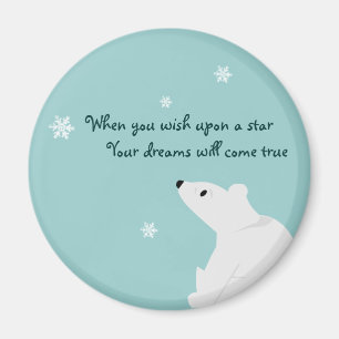 Íman Urso polar (bebê), floco de neve, floco de neve,
