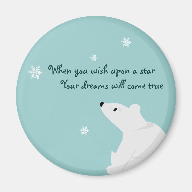 Íman Urso Polar (bebê), Floco de Neve, Floco de Neve, N (Frente)