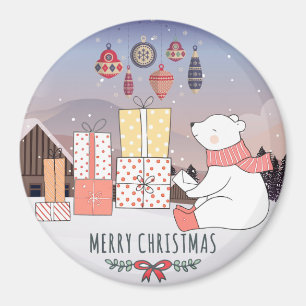 Íman Urso Polar de Natal