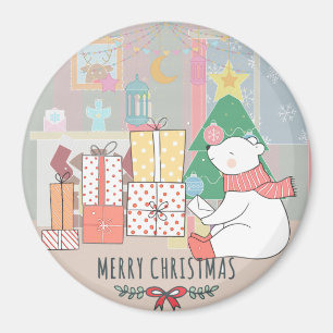 Íman Urso Polar de Natal