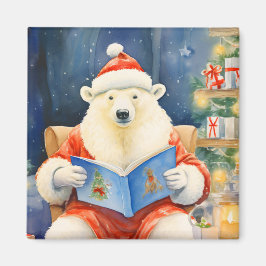 Íman Urso Polar em Leitura de Véspera de Natal