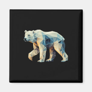 Íman Urso Polar Geométrico - Motif Geométrico - Ambient