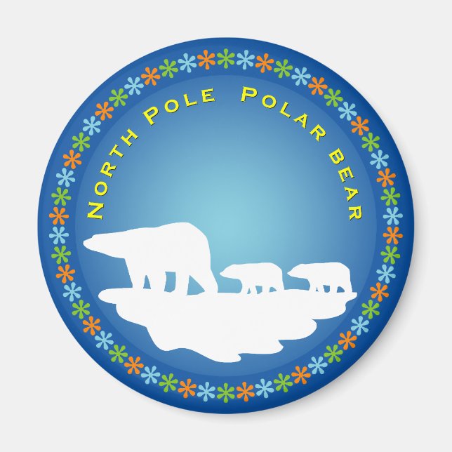 Íman Urso Polar no Gelo (Frente)