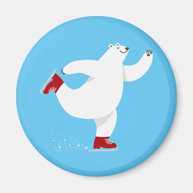 Íman Urso Polar no gelo (Frente)