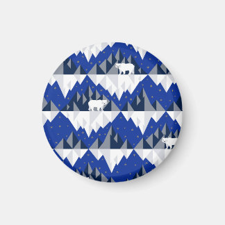 Íman Urso Polar no Padrão Iceberg Sem Olhos.