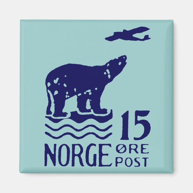 Íman Urso Polar Norueguês 1925 (Frente)
