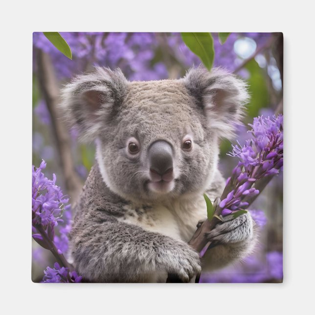 Íman Urso Purple Jacaranda Koala (Frente)