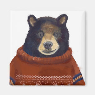 Íman Urso vermelho da camisola da rena