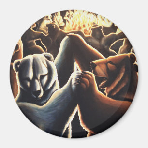 Íman Ursos Dançantes - Presentes de Arte do Urso Imã de