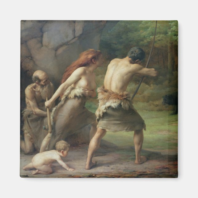 Íman Ursos de Caça Pré-Histórica, 1832 (Frente)