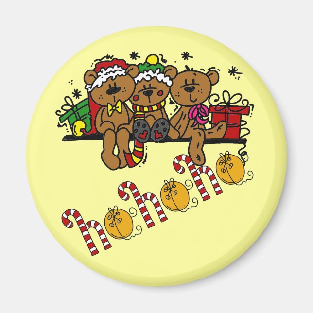 Íman Ursos de Natal e Sinos de Jingle (Frente)