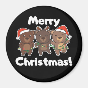 Íman Ursos de Natal Ursos Ursos Feliz Magna de Natal