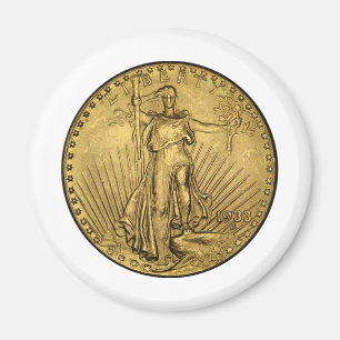 ÍMAN US$ 20 PIECE DOURADA