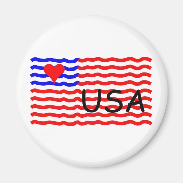 ÍMAN USA FLAG-LOVE (Frente)