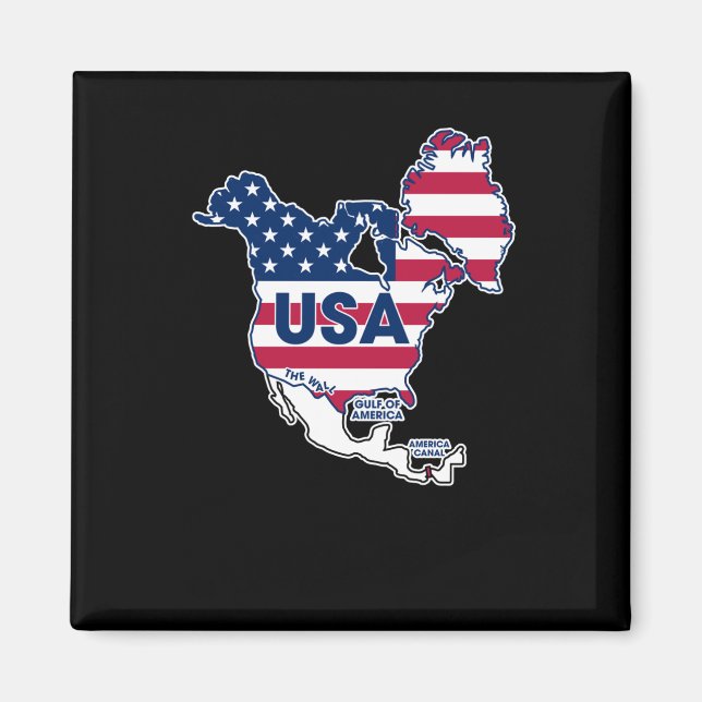 Íman Usa = Gronelândia + Canadá + Golfo + Canal (Frente)