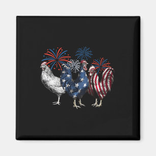 Íman Usa Vermelho Branco E Azul Retro 4 De Julho Americ