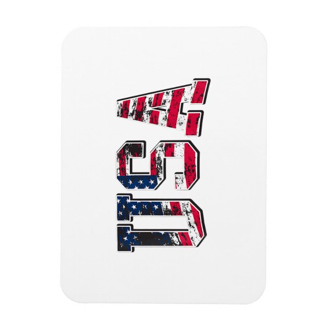 Íman USA Vintage American Flag (Vertical)