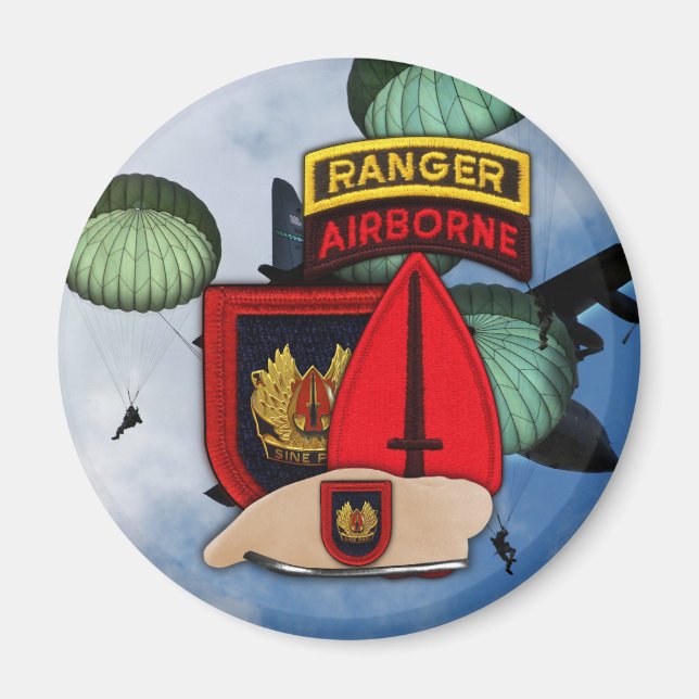 Íman USASOC Special Operations Command patch Magnet (Frente)