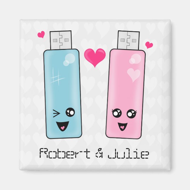 Íman USB Flash Drive Love (Frente)