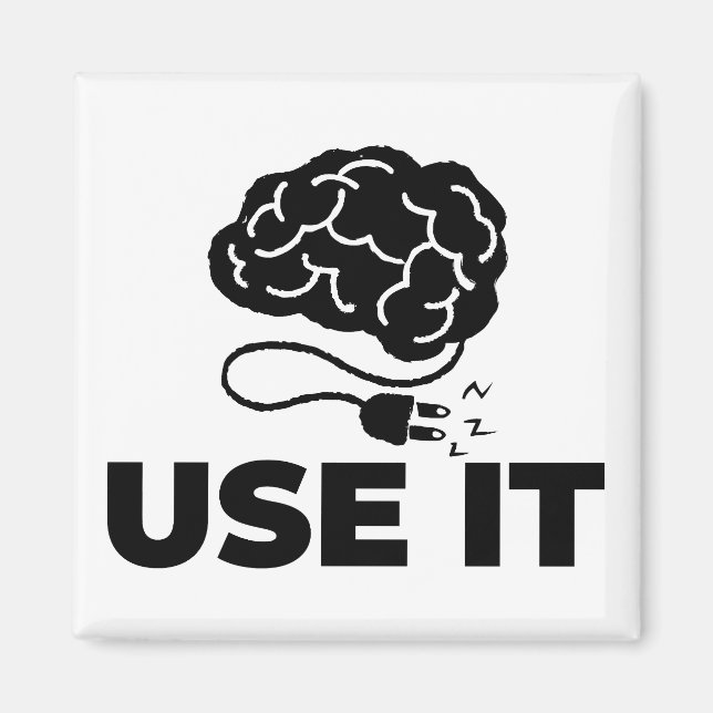 Íman Use-o - Design do cérebro (Frente)